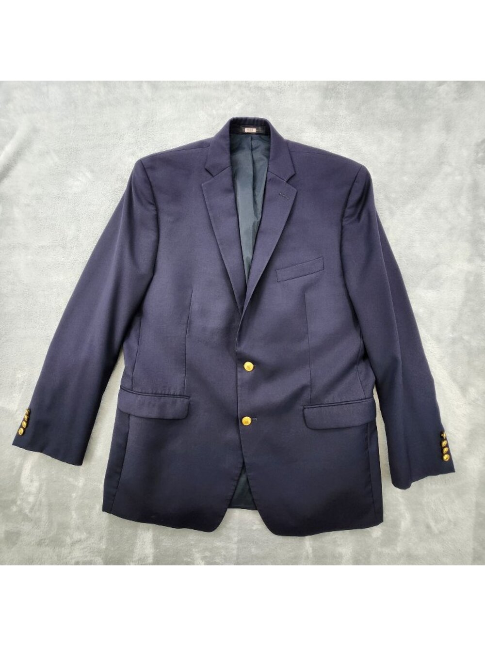 Lauren Ralph Lauren Wool Blazer 44L Waterbury Gold Buttons Ivy League Americana